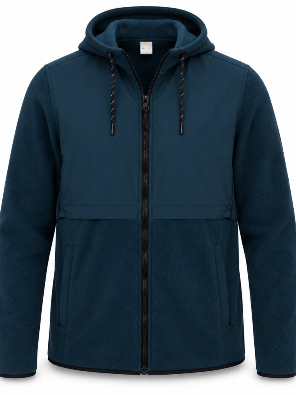 Old Navy Go-Dry Hybrid Hoodie Men’s M Blue Zip Up Microfleece Athletic Jacket